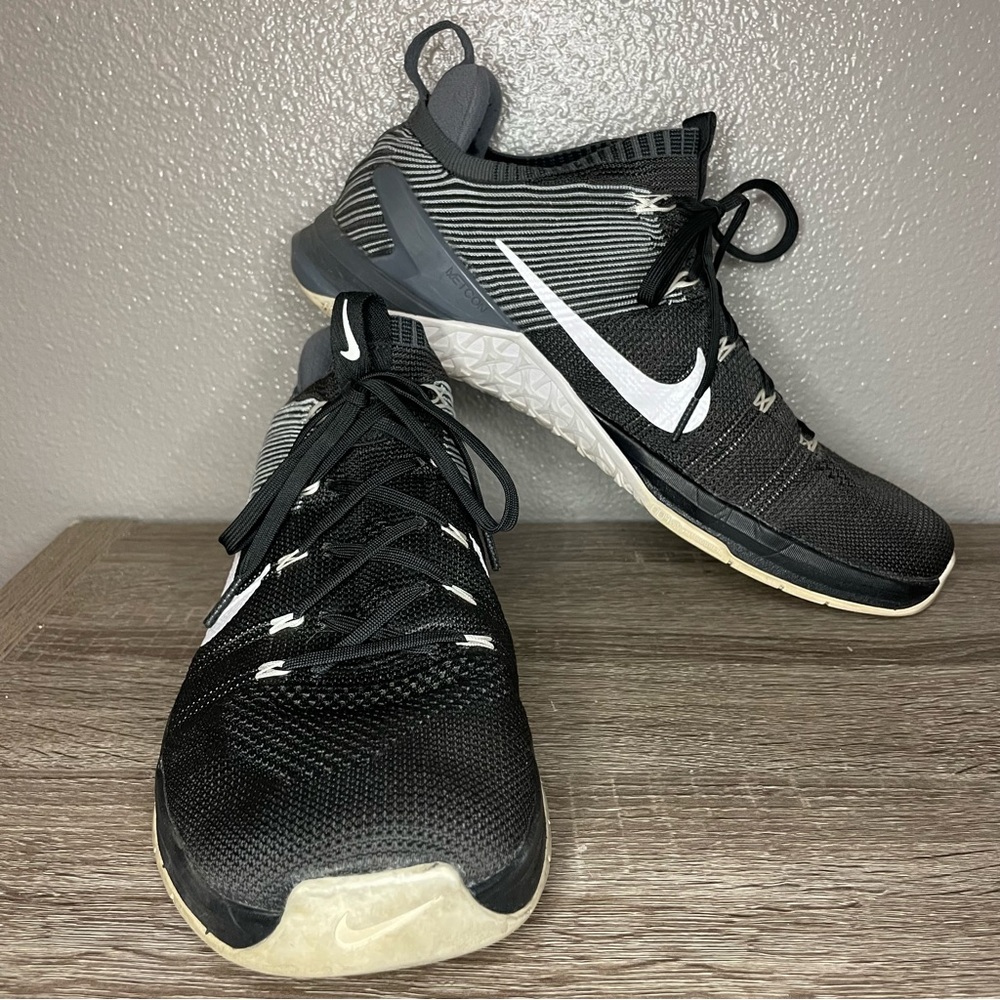 Nike Metcon DSX Flyknit 2 Shoes Men's 13 Black White CrossFit 924423-010